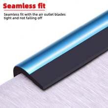 10 piezas de tiras decorativas para rejillas de ventilación de aire acondicionado de coche que se pueden doblar y cortar, decoración de rejillas de coche