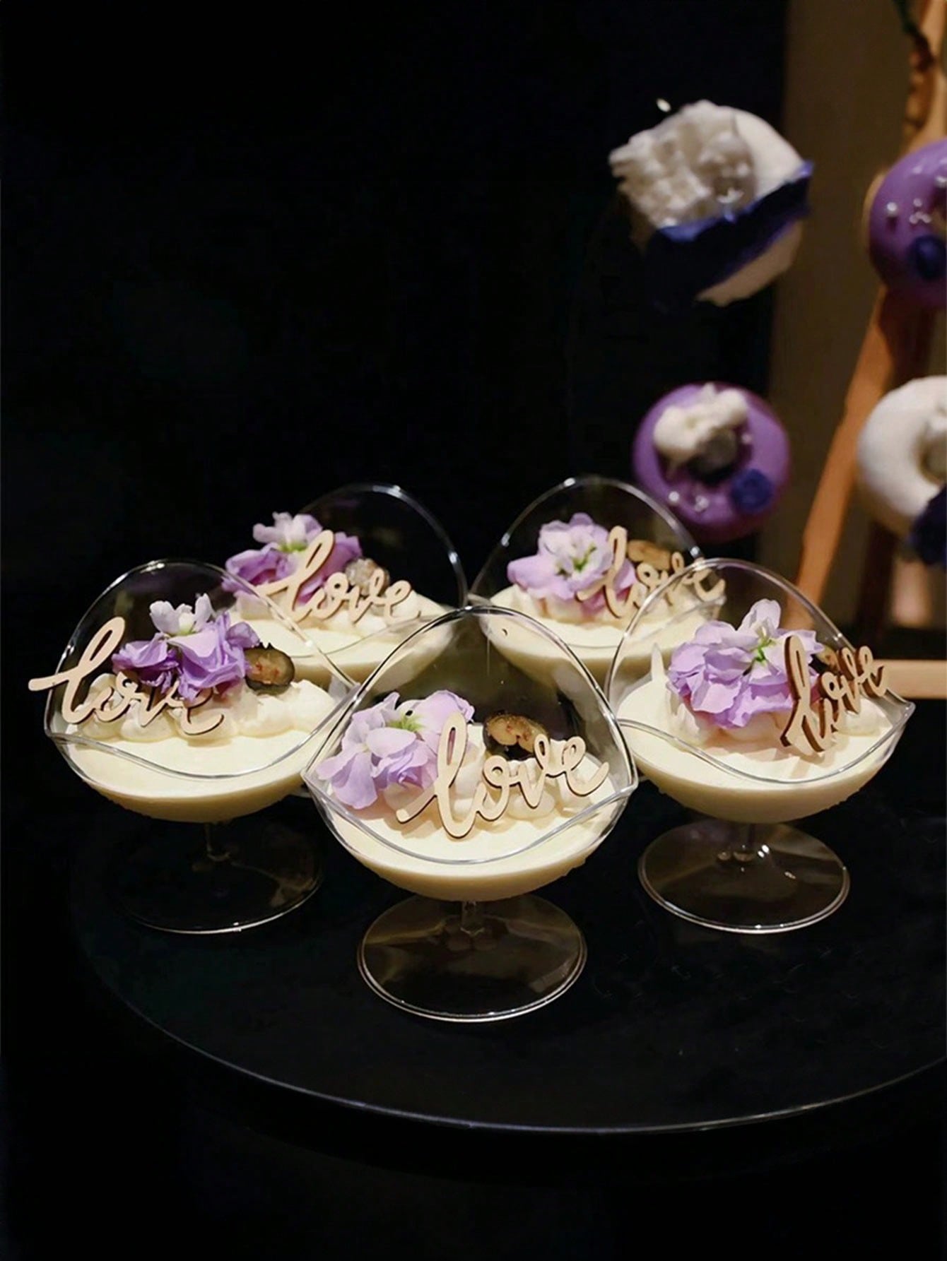 8 قطع / 20 قطعة كأس على شكل كرسي شفاف ، كأس آيس كر...