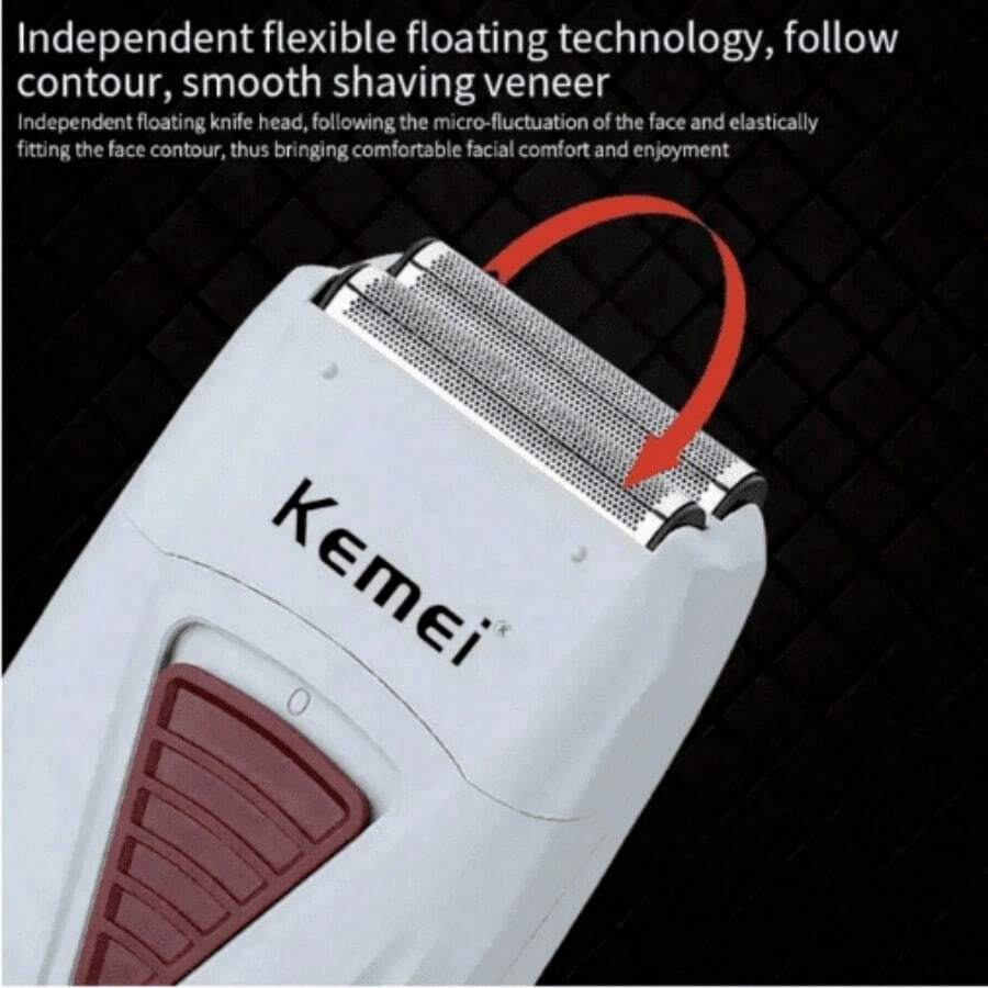 Kemei KM-3382 Rechargeable Cordless Shaver For Men Twin Blade ...