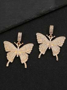 1PC Dây chuyền thép titan thời trang Trang sức Thiết kế đơn giản Mặt dây chuyền cổ Chuỗi đính đá Rhinestone Phụ kiện dây chuyền kim loại Chất liệu, Nhỏ và nhẹ, Phù hợp với nhiều loại túi, Phù hợp với nhiều loại đồ trang trí treo, Thời trang và đa năng cho ngày lễ tình nhân - Nhiều màu - Xem 8