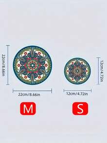 耐热茶壶垫、杯垫、餐桌垫、防烫橡胶杯垫、可爱盘子、碗垫 - 彩色 - 查看 2
