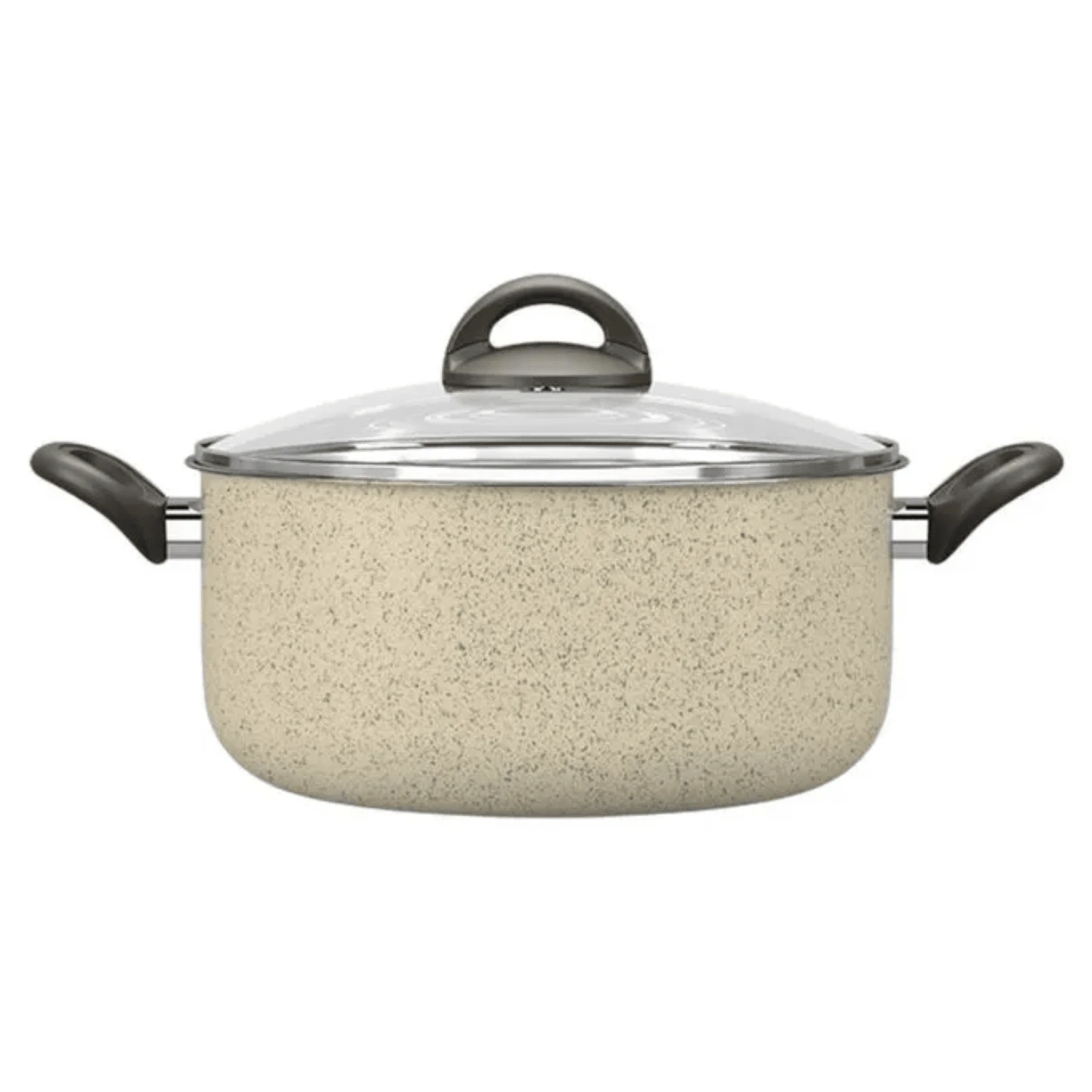 Non-Stick Casserole Pan 24cm Ceramic Life Suprema Brinox W/ Lid 4.5L Single - Màu be - Xem 1