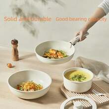 5/17 件可拆卸不粘锅和平底锅套装，带可拆卸手柄，可堆叠锅，适用于房车烹饪，非常适合露营，烤箱安全海鲜煮