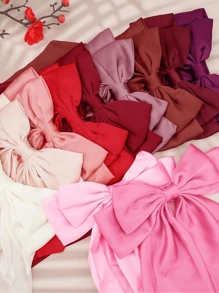 18 Kẹp Tóc Nơ Lớn Màu Ngẫu Nhiên Dành Cho Nữ, Nơ Lụa Thanh Lịch, Phụ Kiện Tóc Nơ kiểu Pháp Cổ Điển, Quà Tặng Giá Trị, Giao Hàng Nhanh, Hoàn Hảo Cho Tiệc Tùng, Kẹp Tóc, Đồ Dùng Học Tập, Phụ Kiện Tóc, Ghim Cài Tóc - Nhiều màu - Xem 8