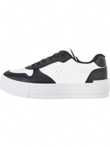 Women's Casual Tennis Retro Cutouts Design Force Retrocore Classic Casual White Original Comfortable GiGiL - 黑與白 - 查看 2