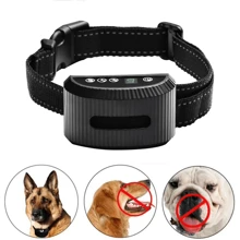 Rechargeable Electric Pet Bark Training Collar Waterproof Anti Bark Dog Collar - Black - View 2