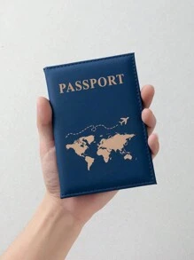 1 Vỏ Hộ Chiếu Sáng Tạo Có Ngăn Đựng Vé Máy Bay, Ví Hộ Chiếu Thời Trang, Thích Hợp Để Bảo Vệ Hộ Chiếu Du Lịch Kỳ Nghỉ - Nhiều màu - Xem 5