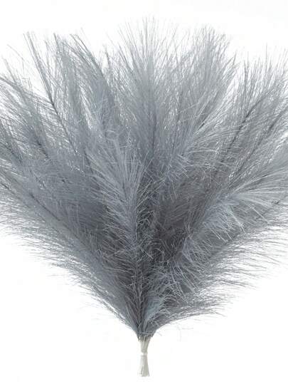 5pcs/15pcs/30pcs Faux Pampas Grass 16.5" Artificial Pampas Grass Feathers Decor Fluffy Fake Bulrush Reeds Branches Vase Fillers Boho Farmhouse Wedding Decorations, Valentine Day, Gift Gifts Birthday Graduation,Fall Decor,Autumn,Fake Plants