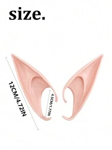 Orelhas de Fada, Orelhas de Interpretação de Papel, Acessórios de Cosplay de Orelhas de Vampiro Pontiagudas para Halloween, Feiras do Renascimento, Fantasia de Ação ao Vivo, Festas de Máscaras - A - Visão 6