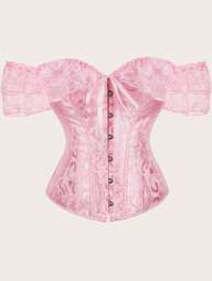 1 Stück Korsett Formender Körperformer für Frauen, Palast-Stil Korsett Gürtel Accessoire für Damen für Kleider, Western Cowboy Cowgirl Country Tracht, Vintage Rosa Gürtel Korsett Gürtel für Kleider, Taillenformer zur Taillenschlankung und Bauchkontrolle