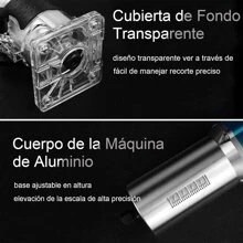 Router Madera,Fresadora para Madera con 15 Piezas 1/4" bits de Enrutador,800W 30000RPM Recortadora de Madera Eléctrica para Ranurar, Recortar, Tallar - Azul - Ver 7