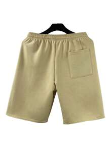 KIT 3 Bermuda Men's Sweatshirt Adult Casual Plain Bags With Zipper - Màu Khaki - Xem 5