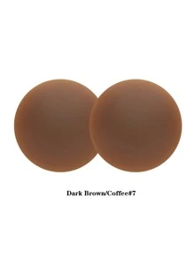 1 对 8CM 凝胶固体硅胶乳胶贴防滑透气隐形乳房贴防点乳晕贴 7 种颜色可重复使用可清洗 - 彩色 - 查看 10