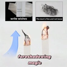 Nuevo papel mágico volador para deseos de fantasma, escribe tu deseo y enciéndelo para la magia voladora - Multicolor - Ver 2