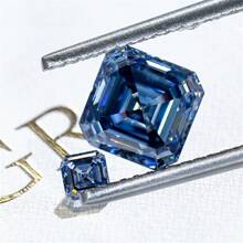 1 pieza Moissanita premium de fantasía asimétrica azul VVS de alta calidad, piedra preciosa suelta para montaje de joyas de pendientes