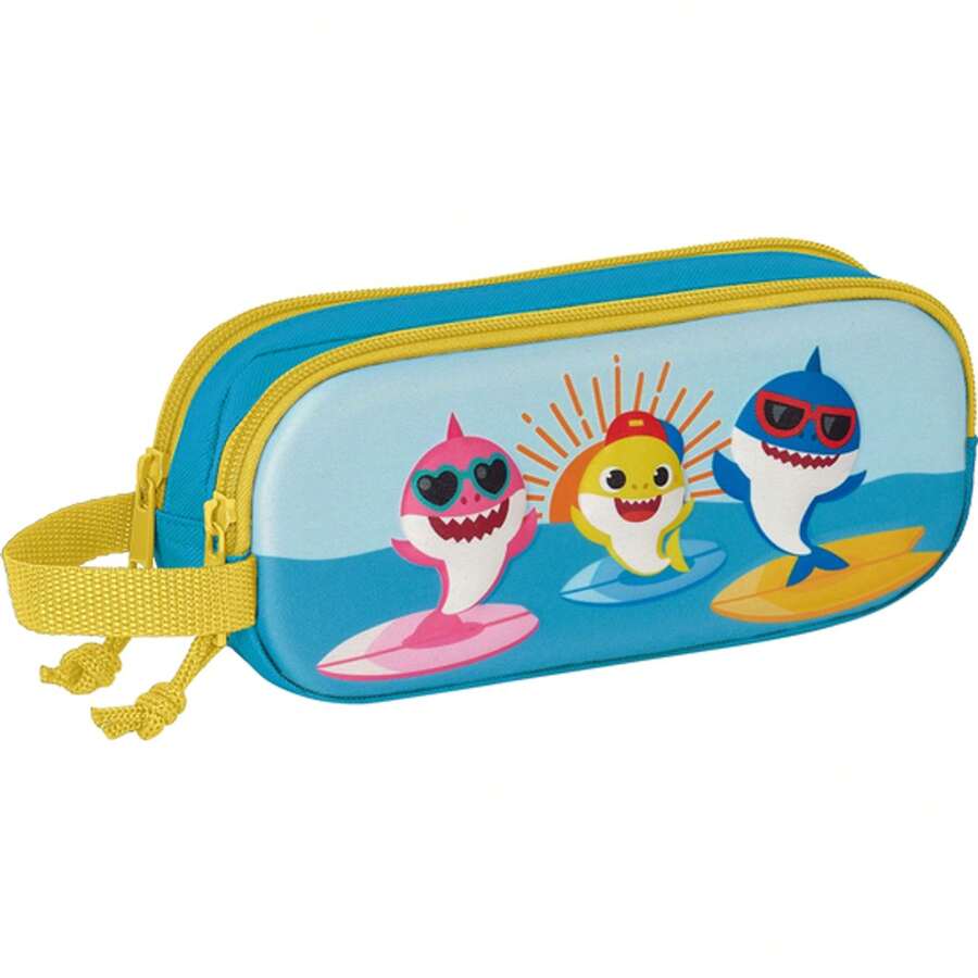 Nickelodeon DOUBLE 3D PORTABLE - Spacious And Practical Pencil Case - Versatile For Every Day - Modern And Elegant Design