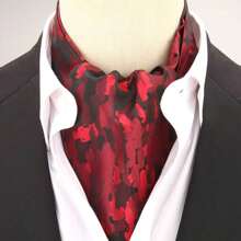 Bufanda larga reversible retro para hombre, bufanda casuales de caballero, bufanda formal de negocios para primavera, otoño e invierno, accesorios de camisa de traje de fiesta casual estilo ascot, excelente regalo boho