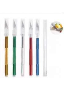 1 pieza Cuchilla de corte precisa multifuncional, profesional, navaja, útiles escolares - Multicolor - Ver 9