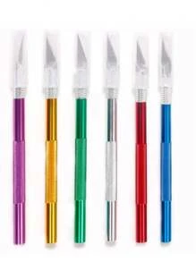 1 pieza Cuchilla de corte precisa multifuncional, profesional, navaja, útiles escolares - Multicolor - Ver 10