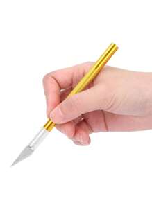 1 pieza Cuchilla de corte precisa multifuncional, profesional, navaja, útiles escolares - Multicolor - Ver 1