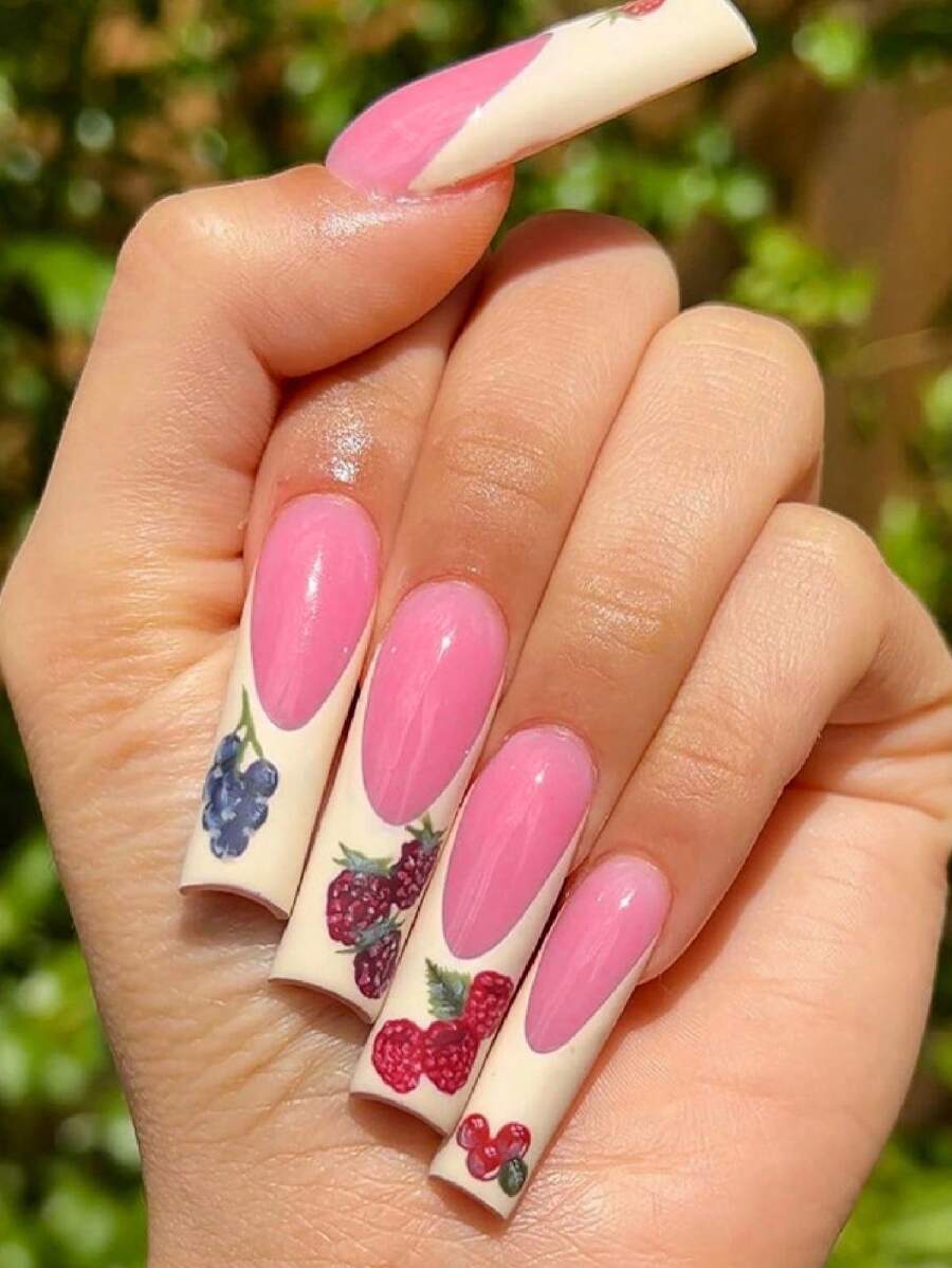 Puppy Crying Doll Ice Cream 3D Wearable Nail Art | Cute Cartoon Dopamine Summer Beach Nails main image 1
