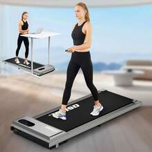 Walking Pad, Walking Pad Treadmill 330 Lb Capacity,3 In 1 Portable Under Desk Treadmill For Home And Office With Remote Control, LED Display - Grey - View 1