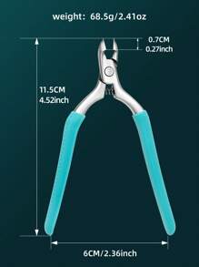 1pc Professional Stainless Steel Cuticle Nipper, Cuticle Remover Tool For Nail And Toe Nail, Nail Manicure Tool For Silicone Callus Trimmer, Nail Edge, Hang Nail Cutter, Ingrown Toenail Nipper, Nail Salon Use, Black/Blue/Pink - Multicolor - View 4