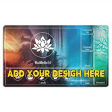 Vibrant Customized Gaming Play Mat - MTG & TCG Compatible - Personalized Design With Rules Zones, Non-Slip Table Mat For Unmatched Trading Card Game Experience - Monochrome - View 2