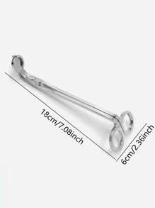 1pc Solid Color Candle Wick Cutter, 18cm Black Iron Candle Wick Scissors, For Home,Room Decor,Gifts - Black - View 7