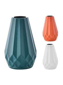 Plastic Anti-Fall Minimalist Diamond-Shaped Hydroponics Flower Vase, Suitable For Indoor, Cafe, Real Flower Cultivation,Home Decor,Flower Vase,Centerpiece,Table Decor Gifts Birthday Graduation