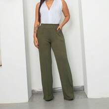 "Sophie Fleece Pants: Comfort And Casual Style In Military Green, Terra Cota And Beige" - xanh quân đội - Xem 3