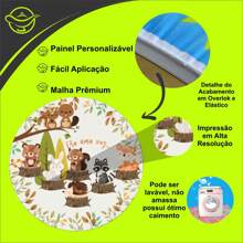 Birthday Party Panel 1.50 X 1.50 Round Panel With Elastic - 金色 - 查看 2