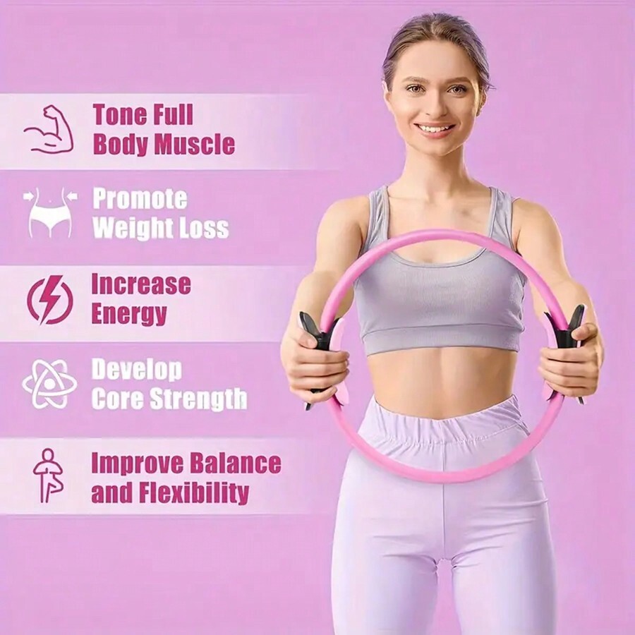 Yoga Pilates Circle Resistance Band, Posture Corrector, Stretching