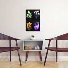 1 Bộ Anime Poster, Vải Bố, Nghệ Thuật Treo Tường In, Người Bạn Quà Tặng, Trang Trí Nhà Cửa, Trang Trí Phòng Ngủ, Không Khung - Nhiều màu - Xem 3