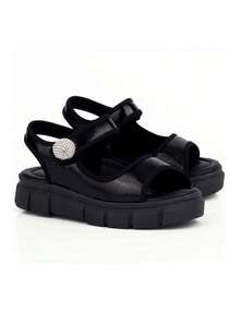 333003 WOMEN'S MOUNTED SANDALS AMANDA 333 BLACK - 黑與白 - 查看 3