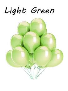 10 piezas de globos de látex brillantes de 12 pulgadas de colores para decoración de fiestas de cumpleaños y bodas, globos inflables coloridos - Multicolor - Ver 7