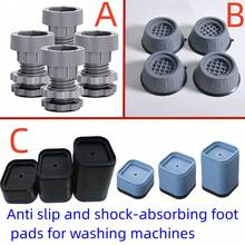 4pcs/Set Quiet And Stable Laundry Room With Anti-Vibration Pads For Washing Machine And Dryer - Protects Floors And Reduces Noise - Multicolor - View 1