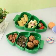 1 cái Khay đựng đồ ăn nhẹ/kẹo hình cây thông Noel bằng nhựa, thích hợp cho tiệc văn phòng, trang trí tiệc quà tặng Giáng sinh, trang trí phòng tại nhà - Nhiều màu - Xem 4