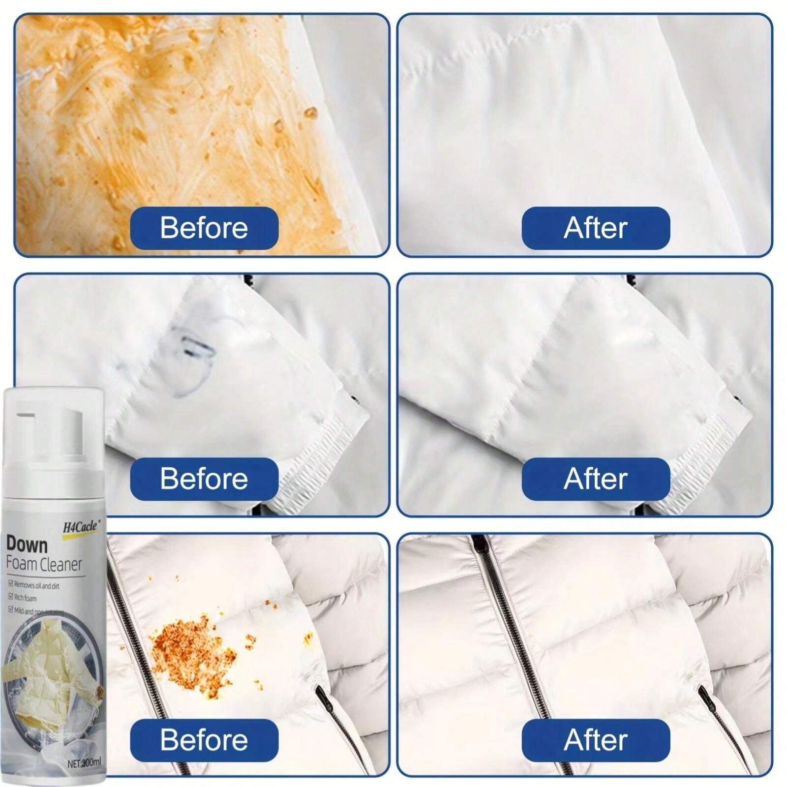 Down Jacket Cleaner Downwear Detergent Clothes Dry Cleaning Agent One Wipe To Wash Free Spray