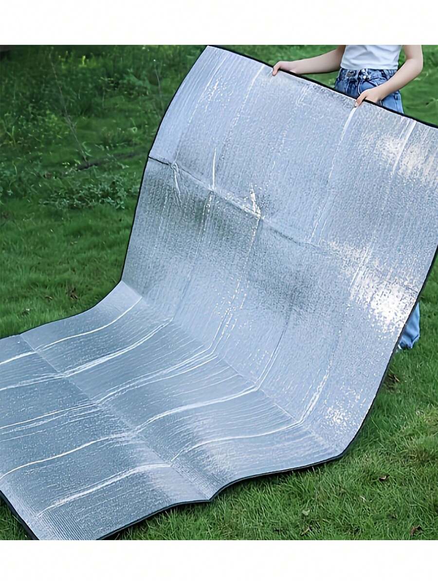 1 Tấm Nhôm Dày Màng Chống Ẩm, Thảm Dã Ngoại Ngoài Trời, Lều Cắm Trại Thảm Ngủ - trắng - Xem 1