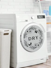 1 bộ 2 miếng dán tường in hình hoa tươi tròn giặt và sấy khô phòng giặt máy giặt, trang trí nền hai mặt, nhãn dán, decal dán tường, decal vinyl trang trí nhà cửa, vật dụng trang trí mùa xuân làm mới ngôi nhà của bạn, nhãn dán trang trí Rama quà tặng sinh nhật tốt nghiệp - Nhiều màu - Xem 9