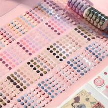 Minimalistische stijl Polka Dot kleurrijke Washi Tape, enkele rol, studentencadeau, DIY Planner Supplies, decoratieve tape, zelfklevende tape