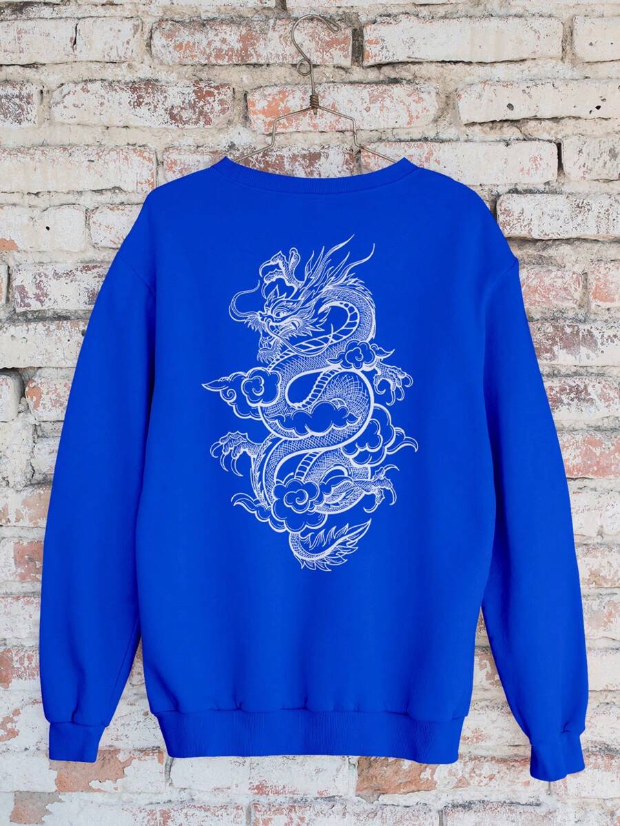 Chinese Dragon Sweatshirt GOLA 1175 Fluxo FX - Xanh đậm - Xem 1