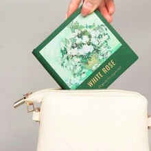 1pc Mini Square Oil Painting Notebook, Travel Diary, Stamp Collection Album, Blank Memo Pad, Portable Notepad Back To School - Multicolor - View 6