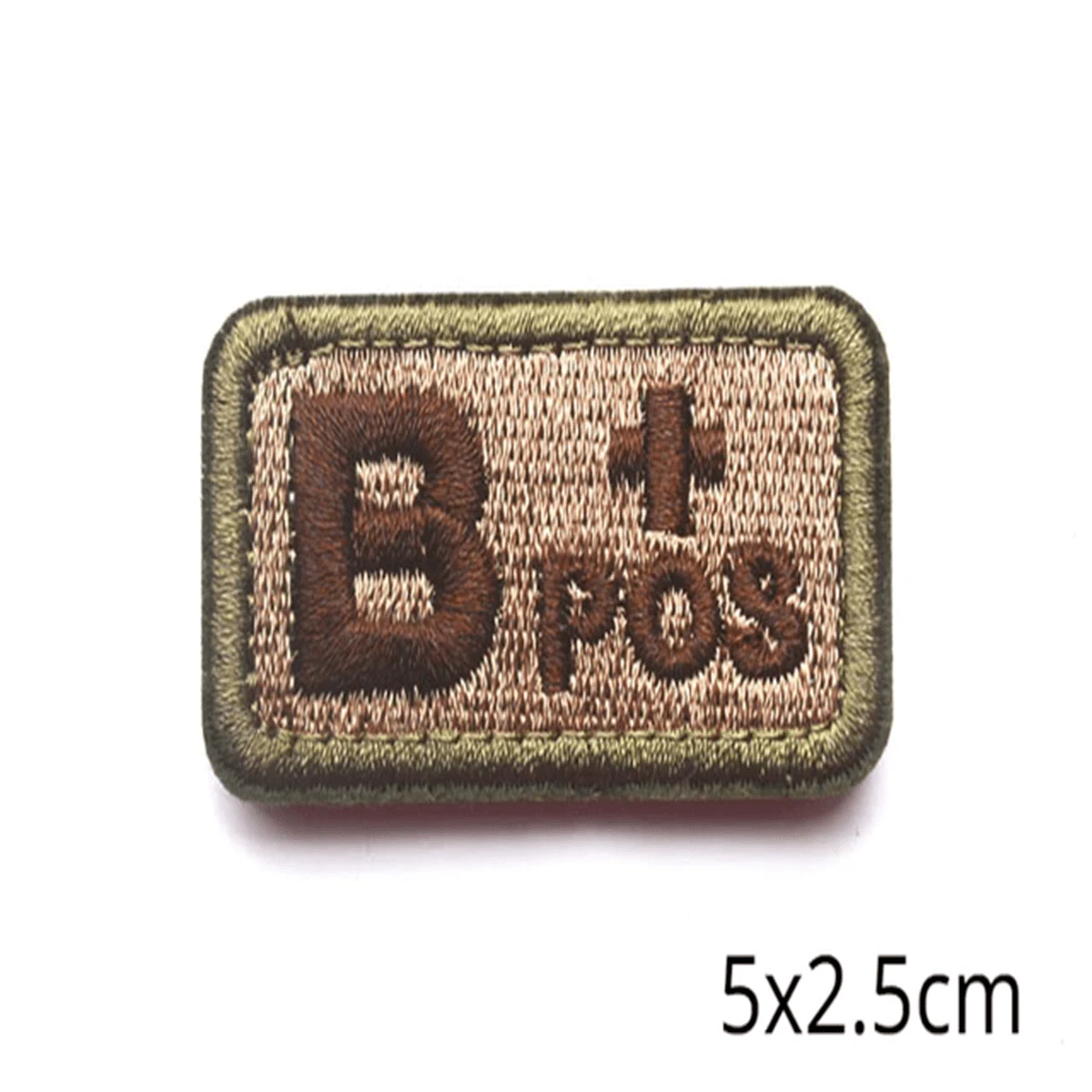 A B AB O NEG POS Tactical Military Morale Applique Hook And Loop Uniform Sticker Cloth Badge