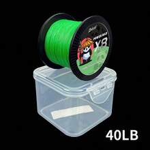 1000 yardas/914 metros Línea de pesca trenzada verde fluorescente, 8 hebras, opciones de fuerza desde 10 LB-100 LB, con paquete delicado de uso múltiple, resistente a la abrasión, alta resistencia, línea de pesca con carrete suave ultra, adecuada para pesca en el mar y agua dulce - Verde - Ver 10