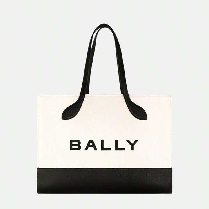Bally Women's Bar Tote Bag Large Shopping Bag Fashionable