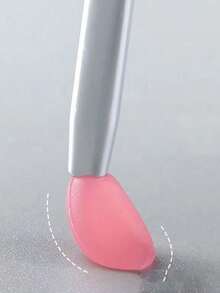 5pcs Silicone Lip Brush With Cover For Lipstick, Lip Gloss, Lip Balm & Lip Contour Makeup Application,Color Random - Multicolor - View 5