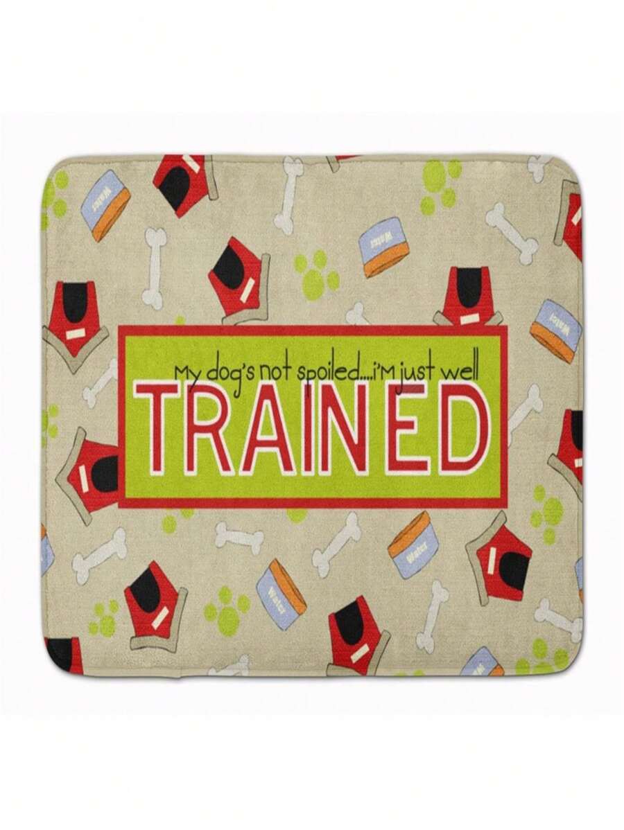 My Dogs Not Spoiled Machine Washable Memory Foam Mat - 彩色 - 查看 1
