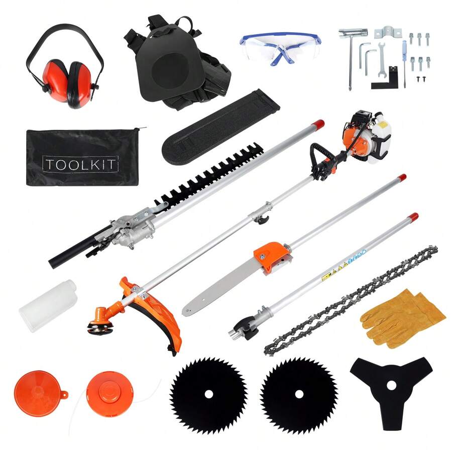 Upgrade 52cc Eater Gas Powered, Brush Cutter And Gas String Trimmer 2